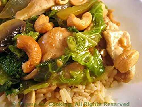 Stir-Fried Turkey with Cabbage and Cashew; Life Lessons Learned