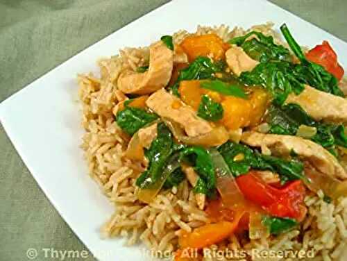 Stir-Fried Turkey with Spinach; Could you holiday the 'French way'?