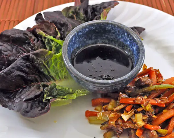 Stir-Fried Vegetable Lettuce Wraps; miserable weather