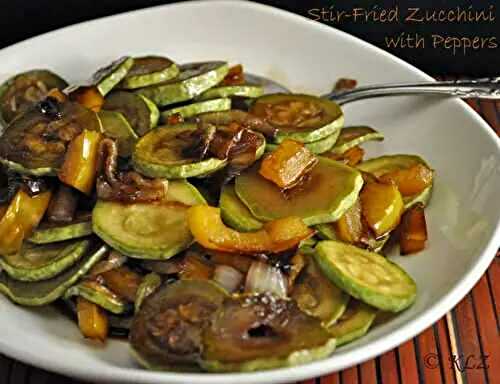 Stir-Fried Zucchini with Yellow Peppers, and it starts...