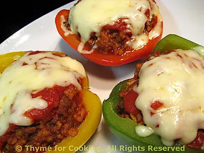Stuffed Peppers, Italian Style; Links? Do we dare discuss links?