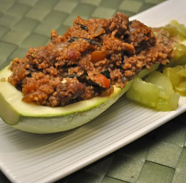 Stuffed Zucchini (Courgette) with Beef, Basil and Quinoa, and lots more zucchini recipes