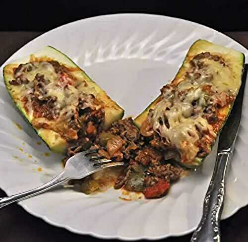 Stuffed Zucchini, Taco Style