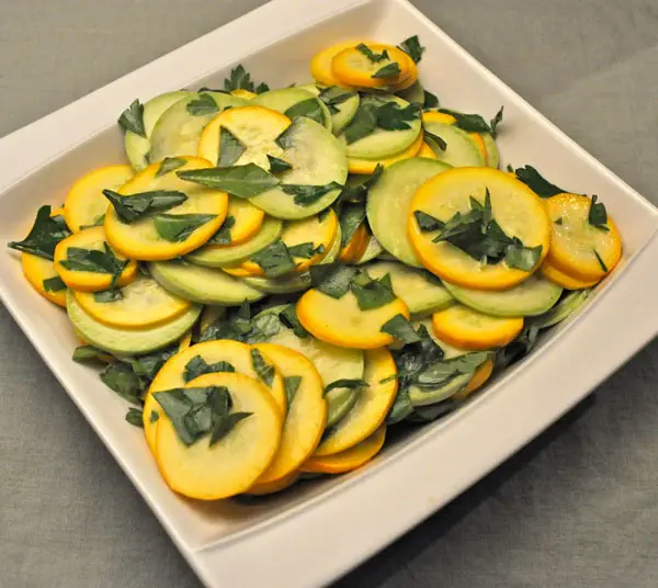 Summer Squash Salad; and then there was one