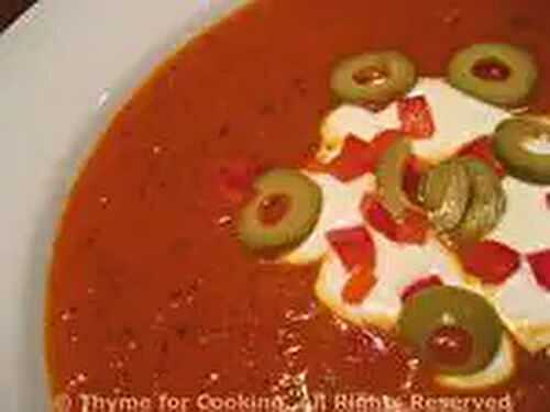 Tomato and Red Pepper Soup; A good day!