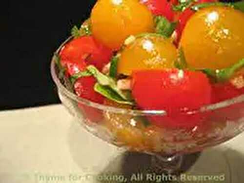 Tomato Garlic Salad; Gardening, part 2: Weeds