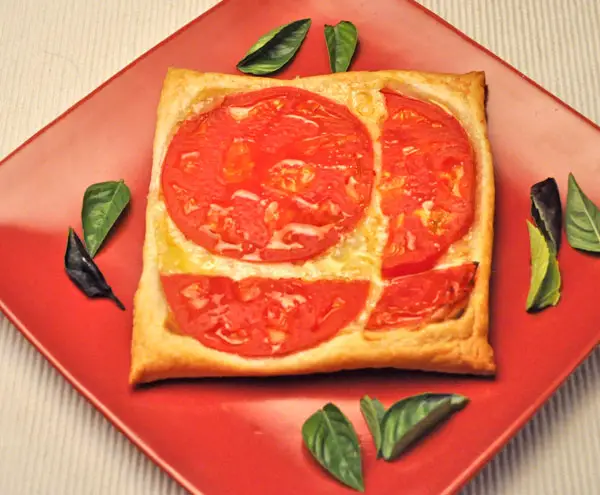 Tomato Tart; giants and stilts