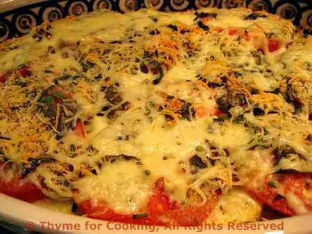 Tomato & Zucchini (Courgette) Gratin; Do you taste?