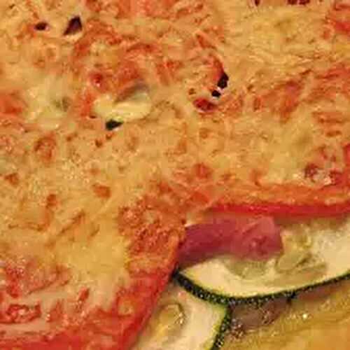 Tomato-Zucchini Pizza