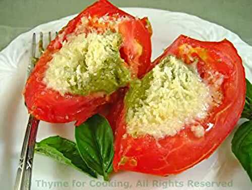Tomatoes Stuffed with Pesto; Crime and Punishment in Andorra