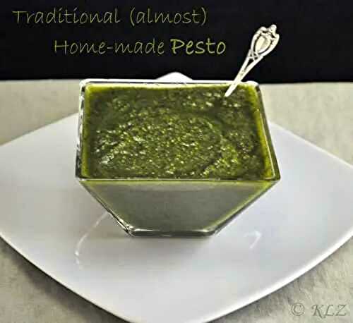 Traditional Home-Made Pesto; the update
