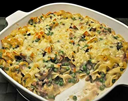 Tuna Casserole; Peach Blossoms