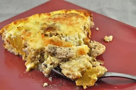 Turkey and Acorn Squash Quiche; the update