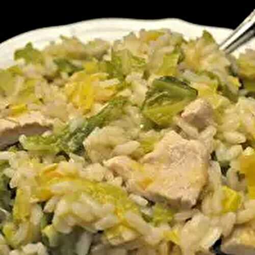 Turkey, Cabbage and Leek Risotto