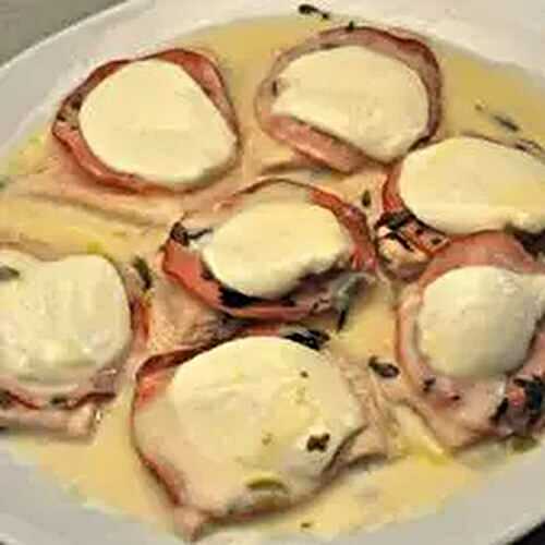 Turkey Cutlets with Bacon and Cheese