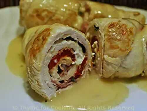 Turkey Rolls Stuffed with Pimientos and Feta; the update