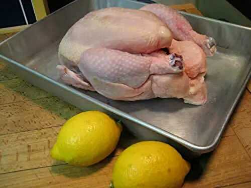 Two Lemons, One Chicken = Sublime Eating (aka 'Lemon Butt Chicken')