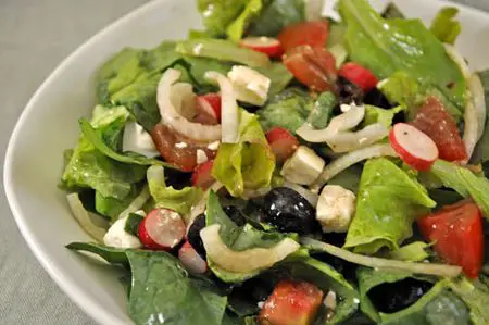 Variation on a Greek Salad, and other picnic salads