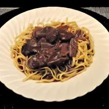 Veal and Shallots in Red Wine