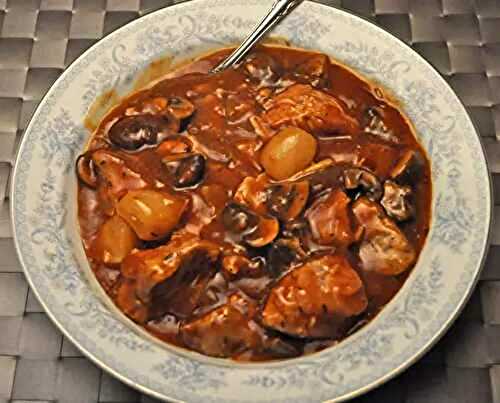 Veal Marengo, Slow Cooker Version; Christmas culling