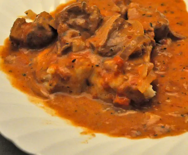 Veal Paprika, slow cooker version; once again, befuddled by French