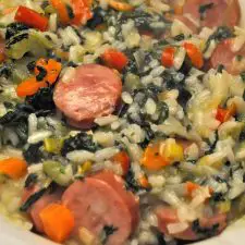 Vegetable & Smoked Sausage Risotto