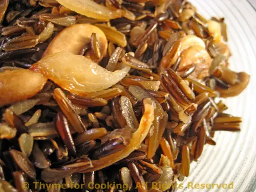 Wild Rice with Mushrooms; Thanksgiving Dinner; Season's Eatings
