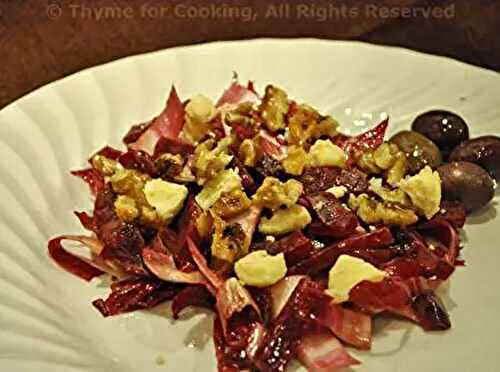 Winter Salad of Red Endive and Beetroot; Fun Food Names