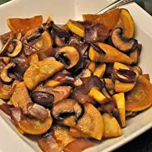 Yellow Squash with Mushrooms