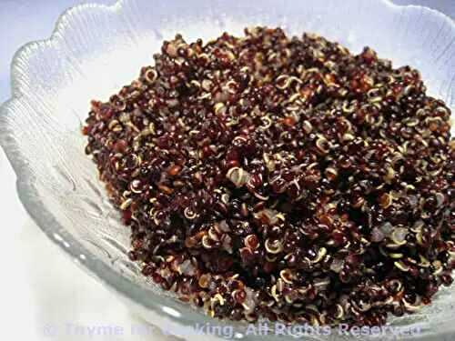 Zen and the art of lawnmower maintenance; Black Quinoa