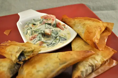 Zucchini and Herb Phyllo Pies