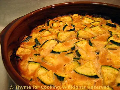 Zucchini (Courgette) Gratin; The Importance of Leaving August