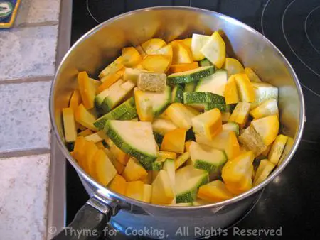 Zucchini - freezing and using; Winter Zucchini Gratin