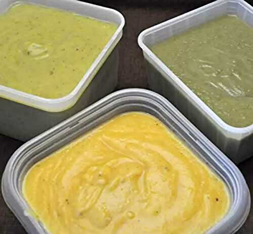 Zucchini Soup, making soups for the freezer