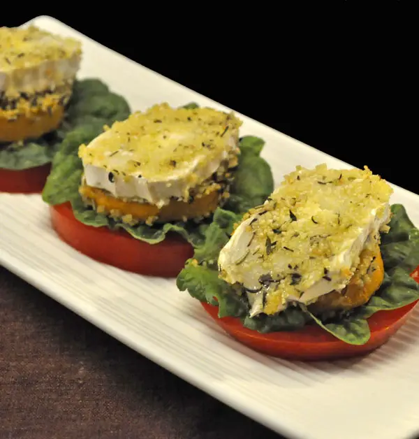 Zucchini, Tomato and Goat Cheese Stacks