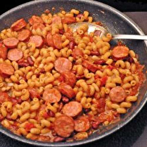 Skillet Sausage & Bean Pasta