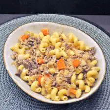 Ground Beef & Sauerkraut Pasta