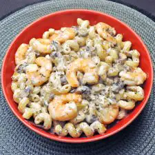 Pasta with Shrimp & Mushrooms