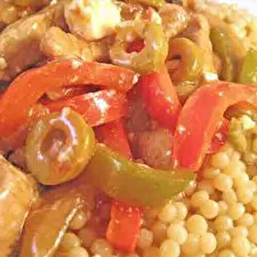 Turkey & Peppers, Pearl Couscous
