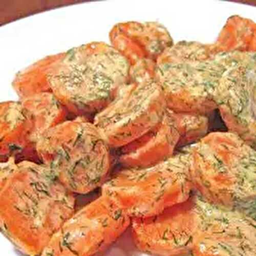 Carrots with Yogurt Dill Sauce