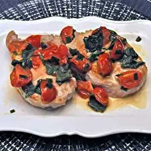 Pork Chops with Tomatoes & Herbs