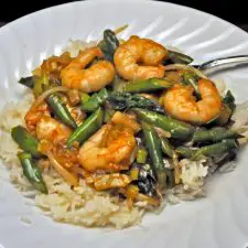 Stir-Fried Shrimp & Asparagus