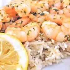 Sautéed Shrimp in Lemon and Garlic Butter