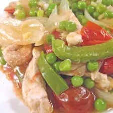 Turkey with Peas & Peppers