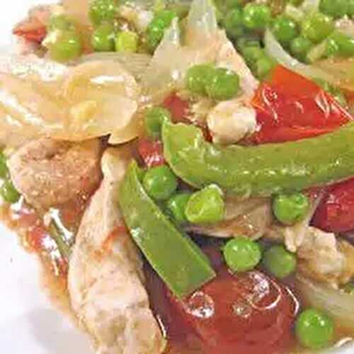 Turkey with Peas & Peppers