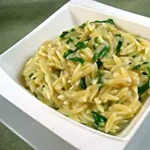 Orzo with Fresh Herbs & Parmesan