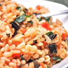 Barley with Tomatoes & Basil