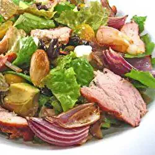 Grilled Pork, Shallot, & Red Onion Salad