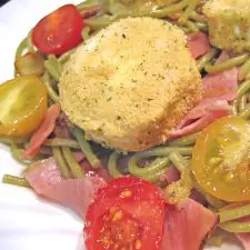 Warm Pasta Salad with Goat Cheese