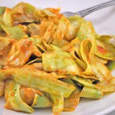 Zucchini Noodles with Pesto Rosso